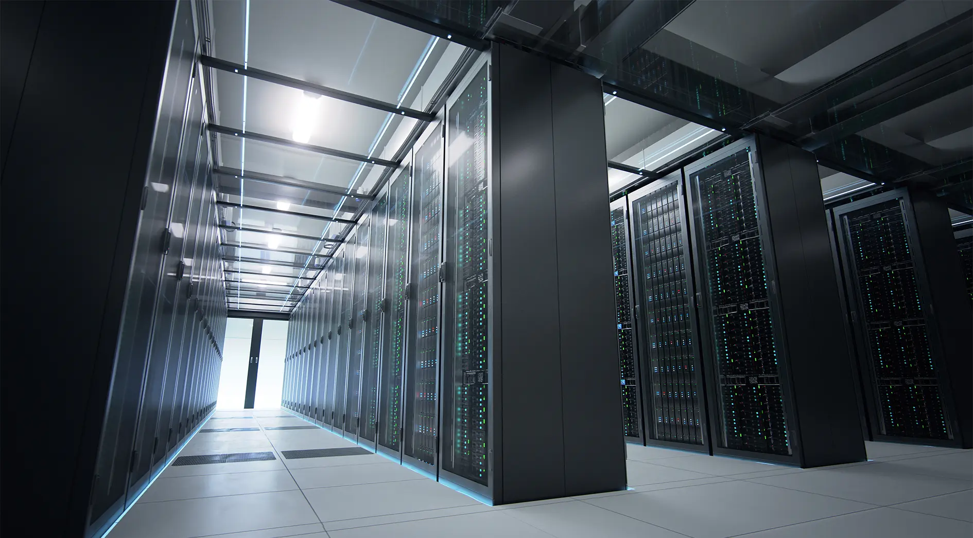 Secure AWS data centre storing JobCam construction camera footage